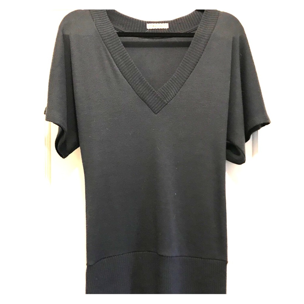 Grey mini sweater dress